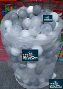 500 PELOTAS PARA ALBERCA BLANCA GRIS Y TRANSPARENTE 500 PELOTAS PARA ALBERCA BLANCA GRIS Y TRANSPARENTE