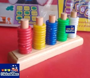 ABACO VERTICAL DE MADERA DE 5 LINEAS ABACO VERTICAL DE MADERA DE 5 LINEAS