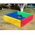 ALBERCA DE ESTIMULACION TEMPRANA CUADRADA COLORES BASICOS FORRO EN VINIL1.20 X 1.20 X 40 X 10 CM 