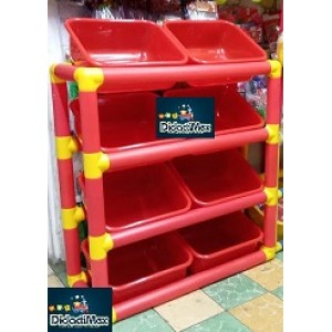 EXHIBIDOR TUBULAR CON 8 CHAROLAS