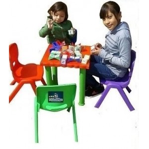 MESA ESCOLAR INFANTIL CUADRADA 