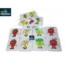 MEMORAMA DE FRUTAS DE PLASTICO