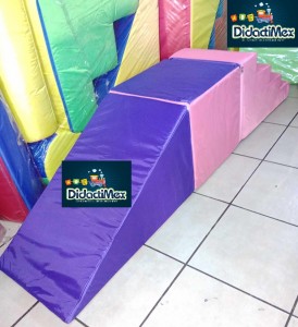  KIT DE ESTIMULACION TEMPRANA GRANDE DE 3 PIEZAS COLORES PASTEL FORRO EN VINIL