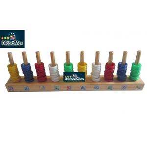 ABACO VERTICAL DE MADERA DE 10 LINEAS ABACO VERTICAL DE MADERA DE 10 LINEAS