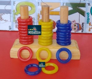 ABACO VERTICAL DE MADERA DE 3 LINEAS