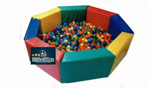 ALBERCA DE PELOTAS OCTAGONAL FORRO EN LONA