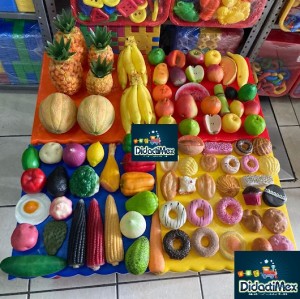 FRUTAS VERDURAS Y PAN COMIDITA DE JUGUETE CON 12 PIEZAS