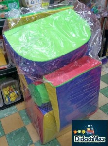 KIT DE ESTIMULACION TEMPRANA GRANDE DE 8 PIEZAS FORRO EN LONA