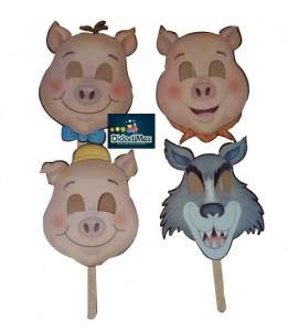 MASCARAS PARA CUENTOS DE LOS TRES COCHINITOS MASCARAS PARA CUENTOS DE LOS TRES COCHINITOS