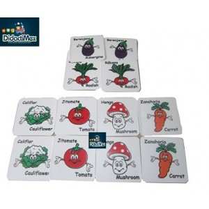 MEMORAMA DE VERDURAS DE PLASTICO 