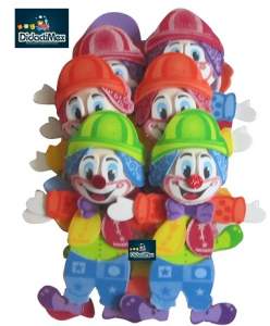 PAYASITOS DE FOMI CON RELIEVE CON 10 PZAS