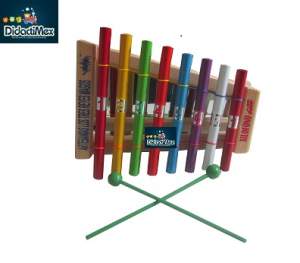 XILOFONO DE METAL CON BASE DE MADERA DE 1 OCTAVA 