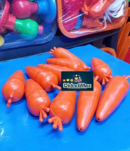 ZANAHORIAS DE JUGUETE CON 10 PIEZAS